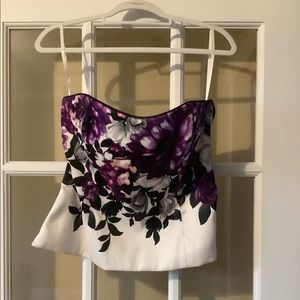 WHBM Floral Bustier Size 12, worn once